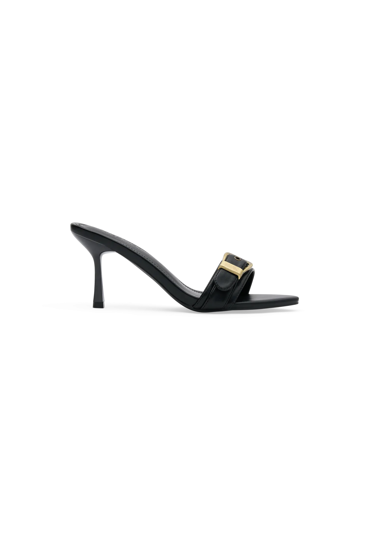 Colleen Buckle Heel - Black