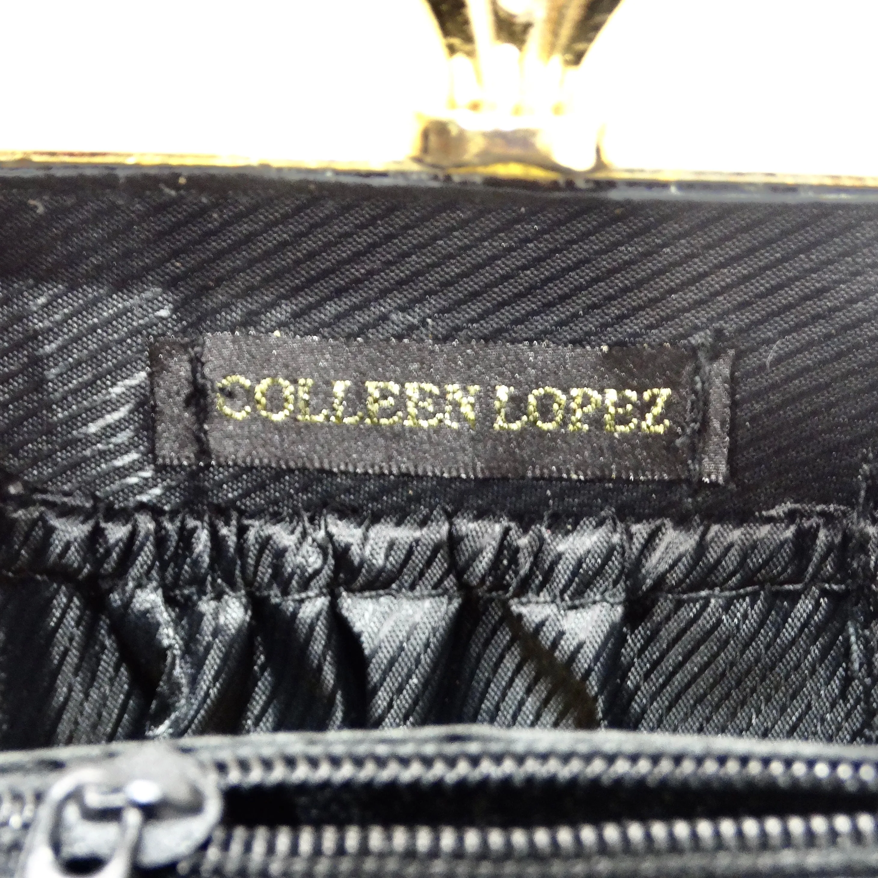 Colleen Lopez Pink and Gold Plated Minaudière Bag