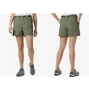 COLUMBIA Women’s “Sandy River” Green Belted Cargo Short size large