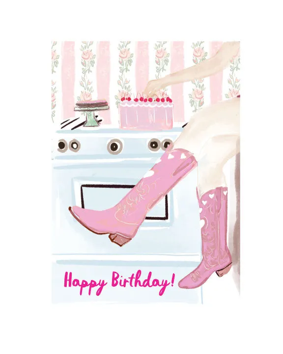 COWGIRL BIRTHDAY - Note Card