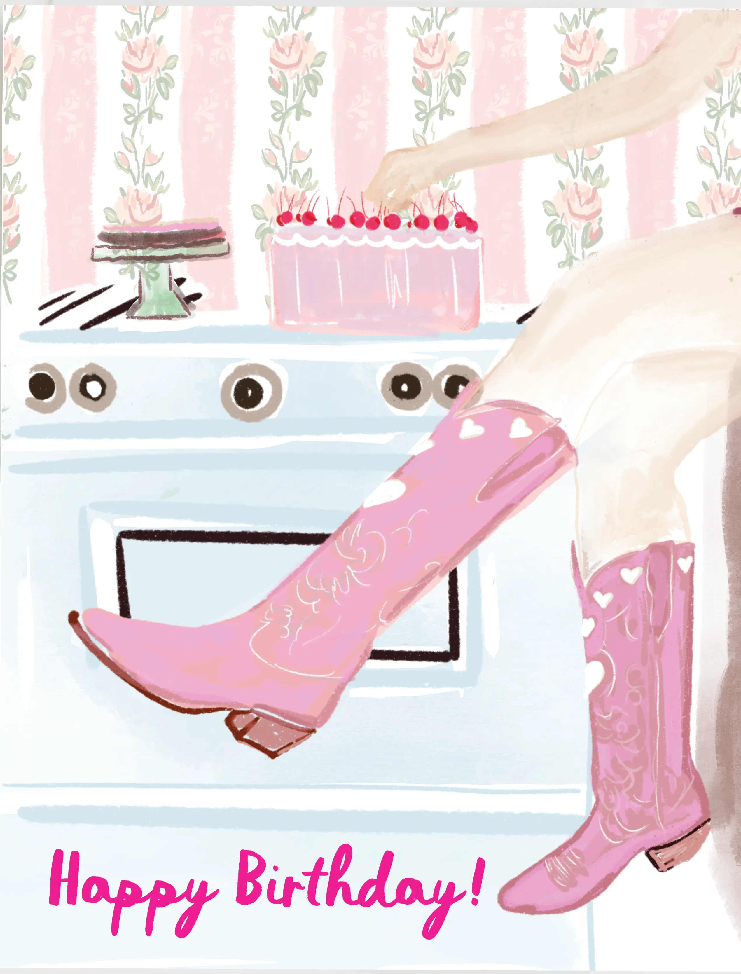 COWGIRL BIRTHDAY - Note Card
