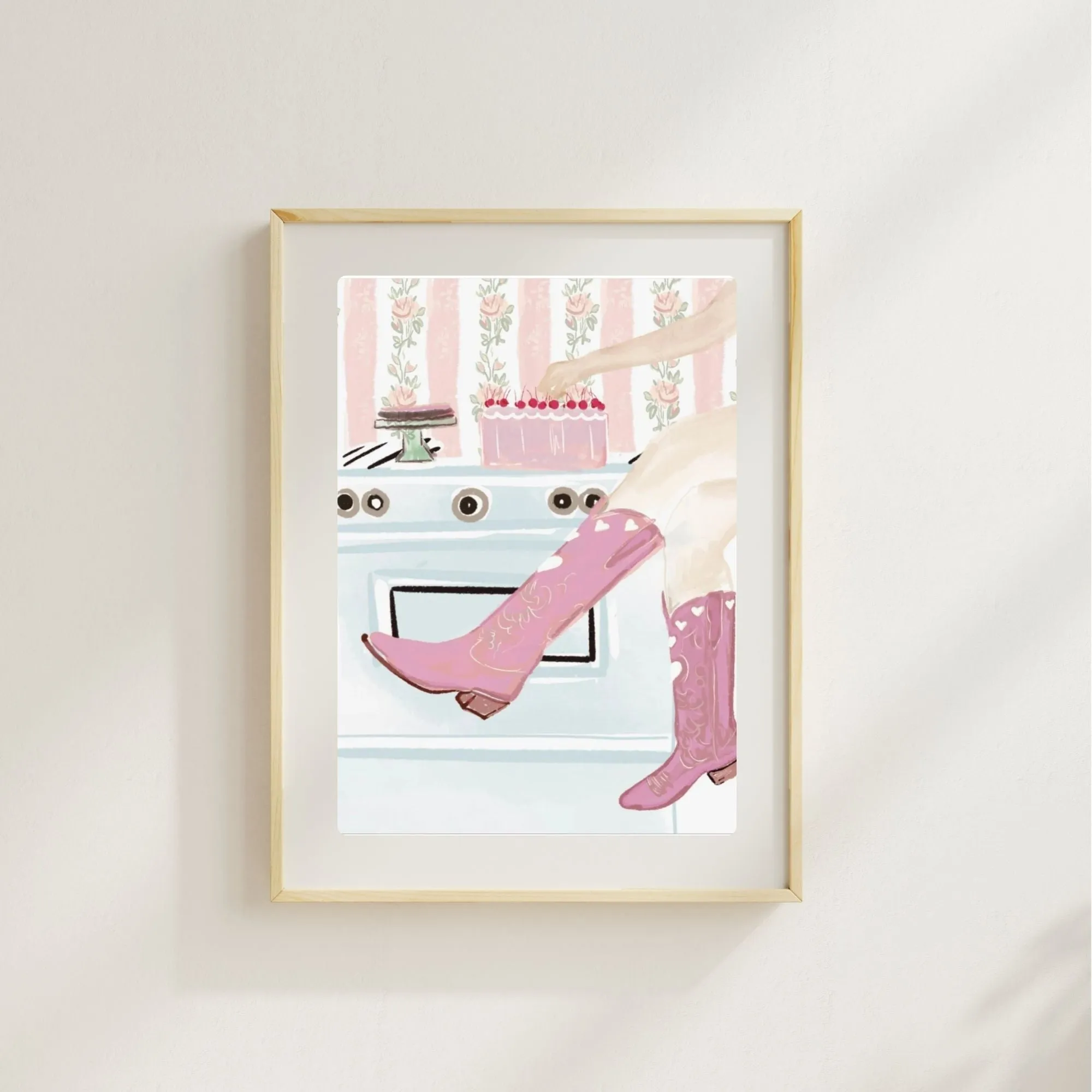 COWGIRL KITCHEN - Art Print