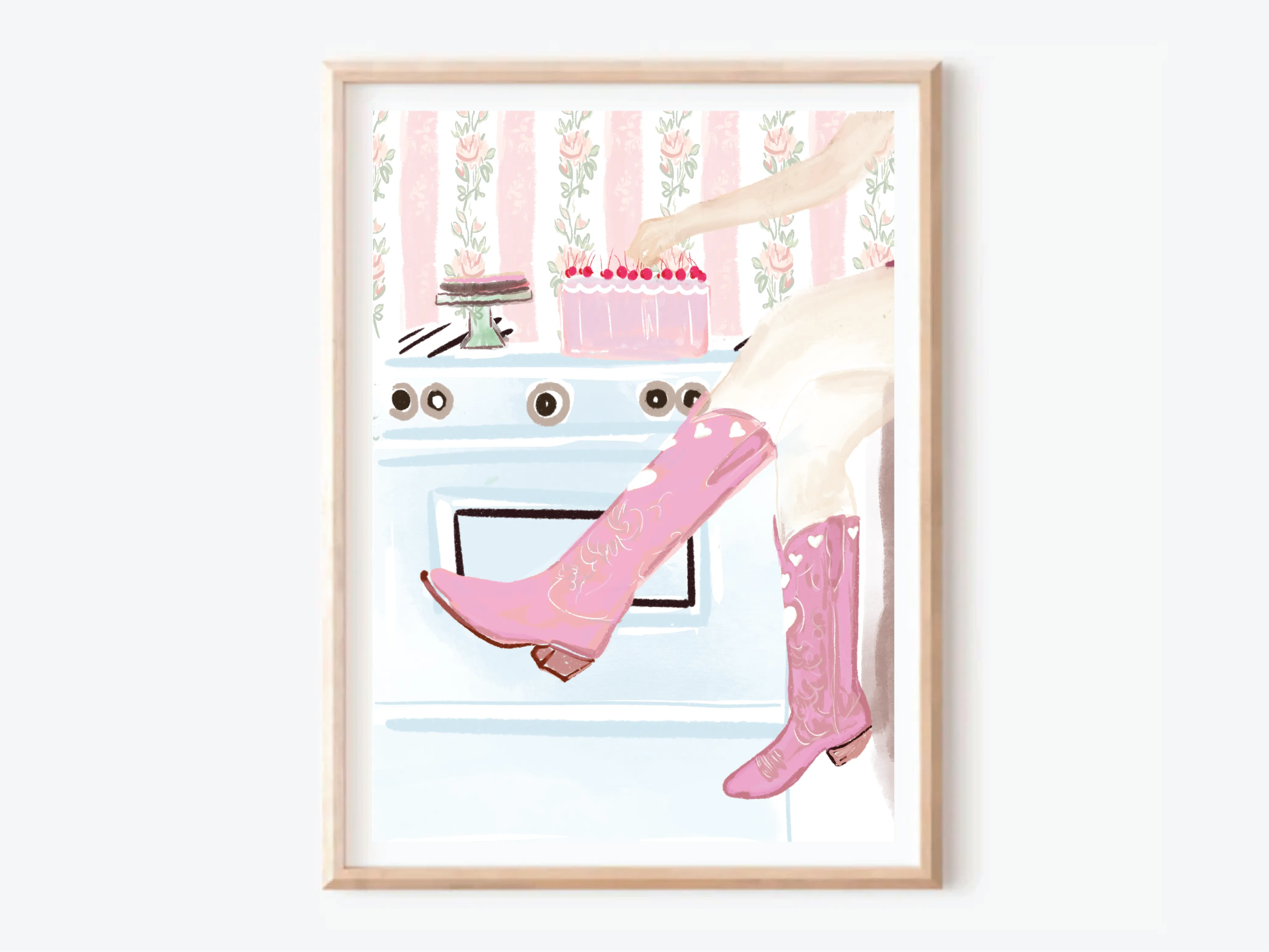 COWGIRL KITCHEN - Art Print