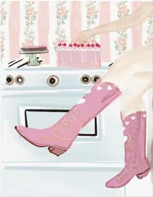 COWGIRL KITCHEN - Art Print