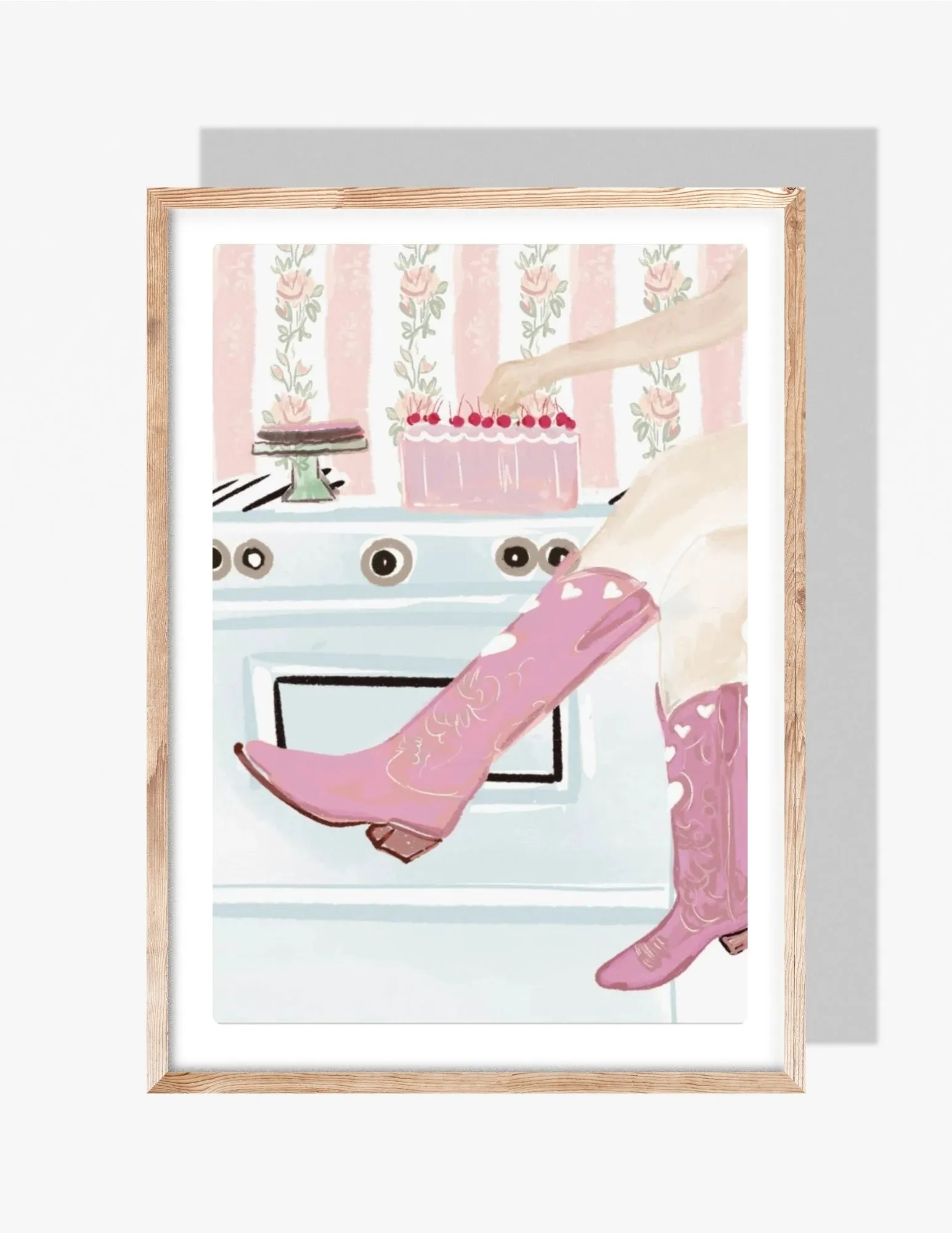 COWGIRL KITCHEN - Art Print