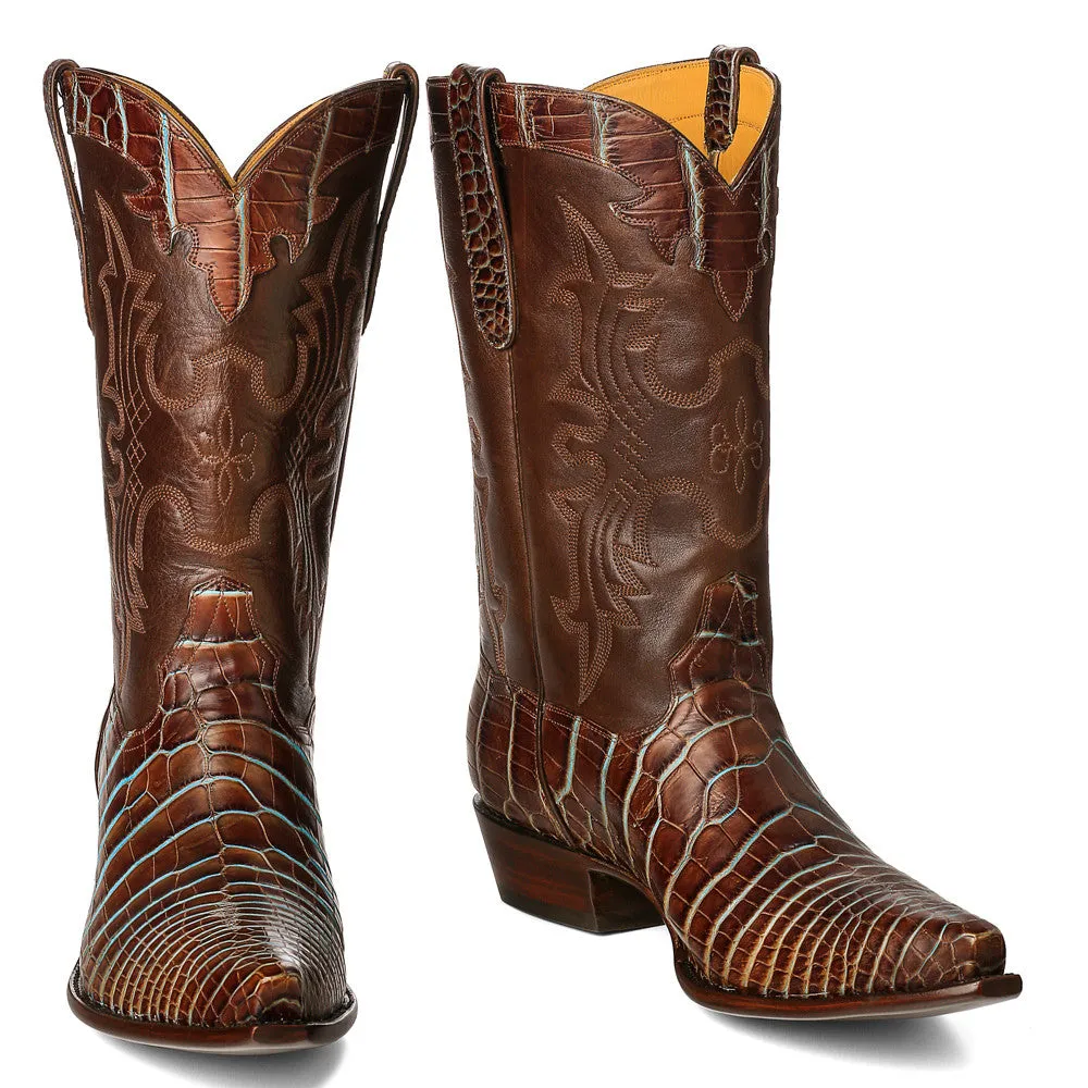 Crocodile 12" - Brown/Blue