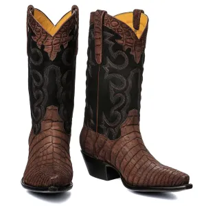 Crocodile Sueded with Nubuck 12" - Brown
