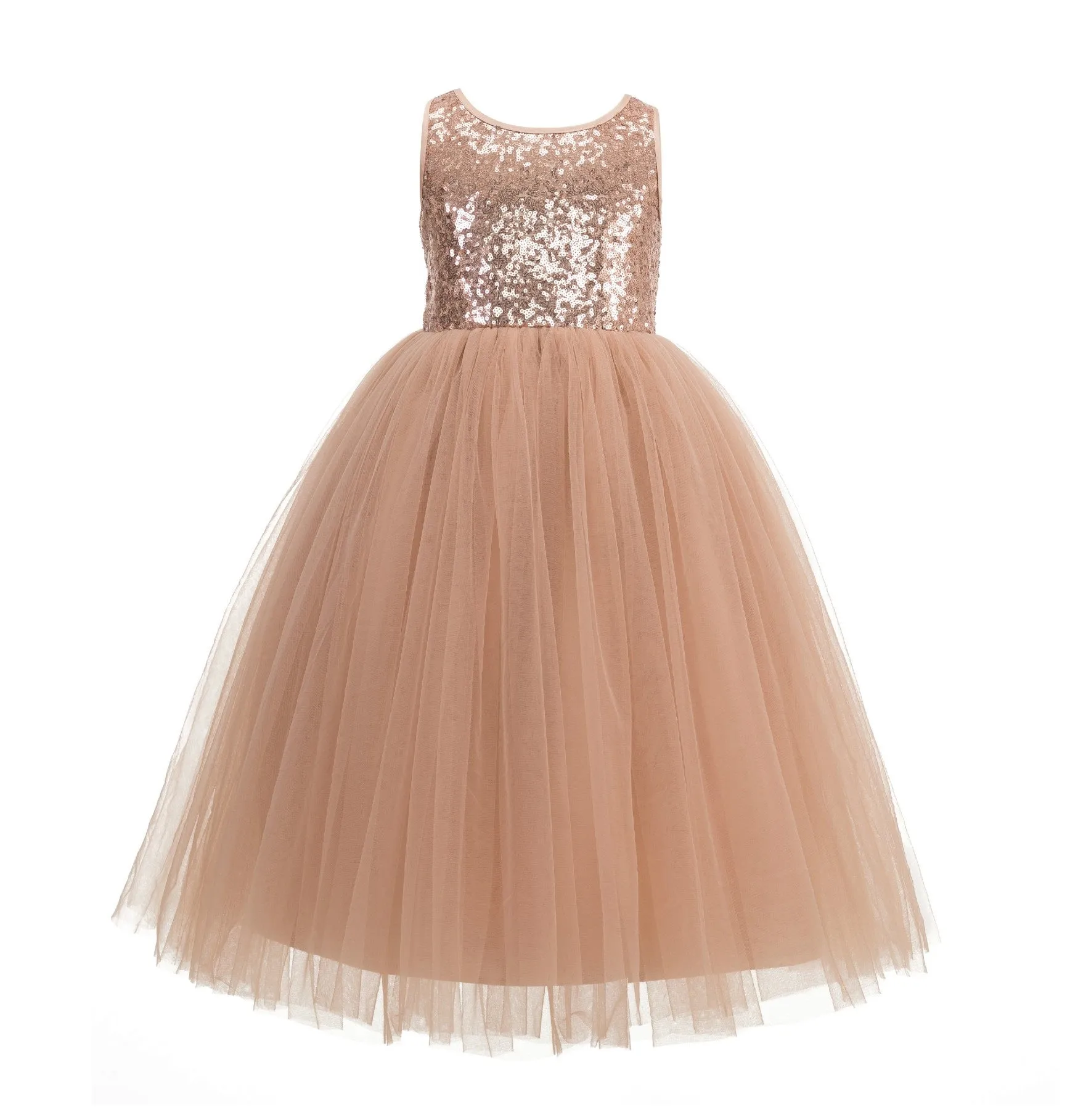 Crossed Straps A-Line Flower Girl Dress Junior Bridesmaid Dresses Formal Special Occasions 177(1)
