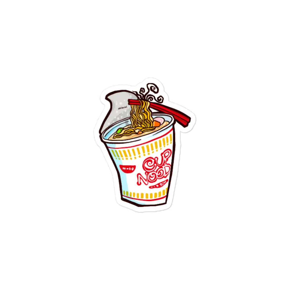 Cup Noodle Waterproof Sticker