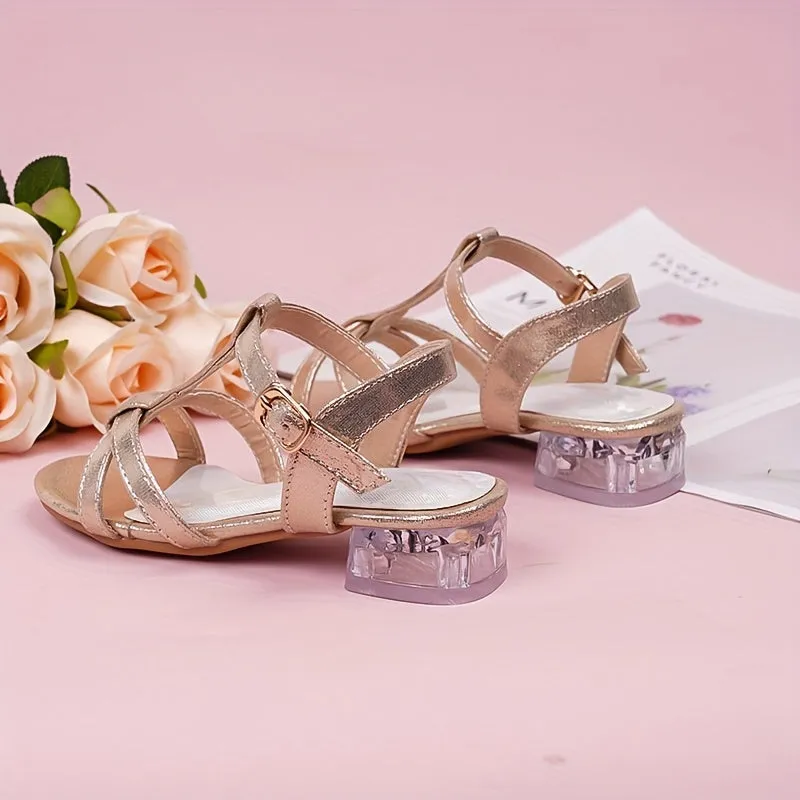 Cute Girls Heel Shoes Sandals For Party, FS