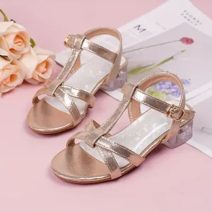 Cute Girls Heel Shoes Sandals For Party, FS