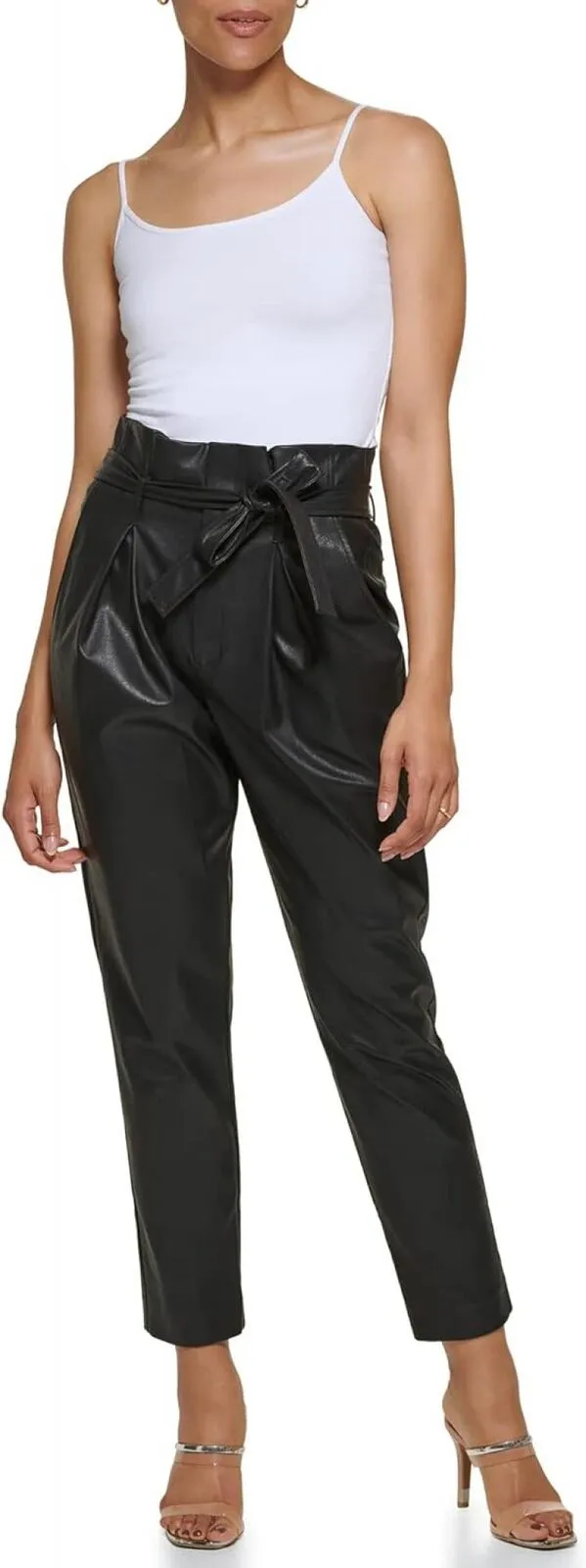 DKNY Women's High Tie Waist Cold Weather Formal Pants UG2P4202