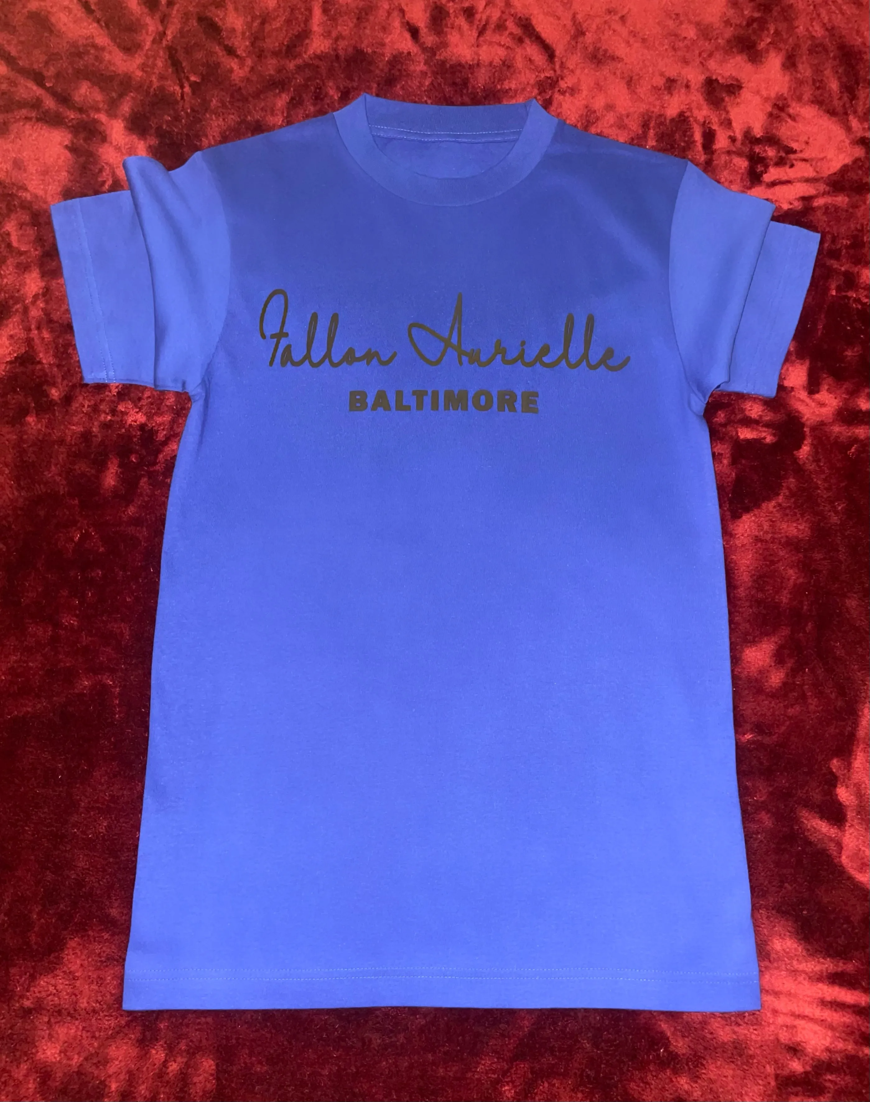Fallon Aurielle Unisex Signature 3 Piece Baltimore Rep Yo Set Short Set (Deep Royal Blue & Black)