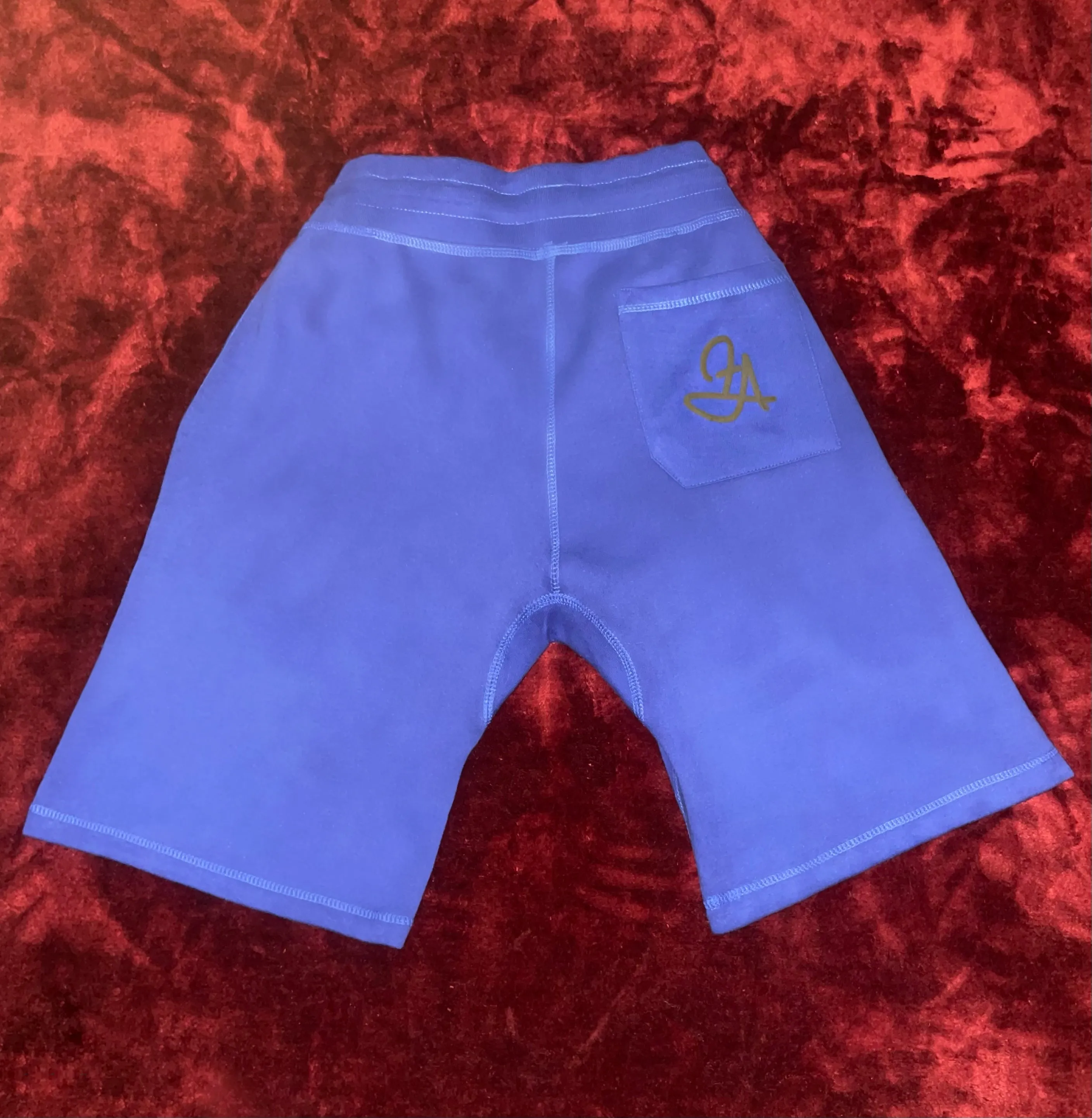 Fallon Aurielle Unisex Signature 3 Piece Baltimore Rep Yo Set Short Set (Deep Royal Blue & Black)
