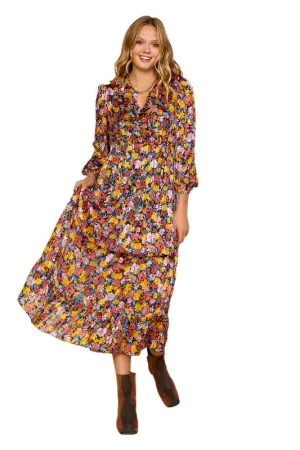 Floral Ruffle Maxi Dress