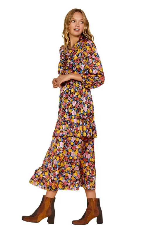 Floral Ruffle Maxi Dress