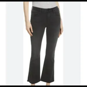 FRAME black le crop mini boot cut jeans