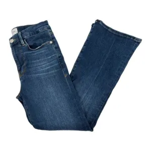 Frame Denim Blue Dark Wash Le One Crop Mini Boot Jeans | Size 0