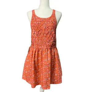 FREE PEOPLE Sz Small NWT Mini Dress Poppy Combo Smock Low Back Petunia $128