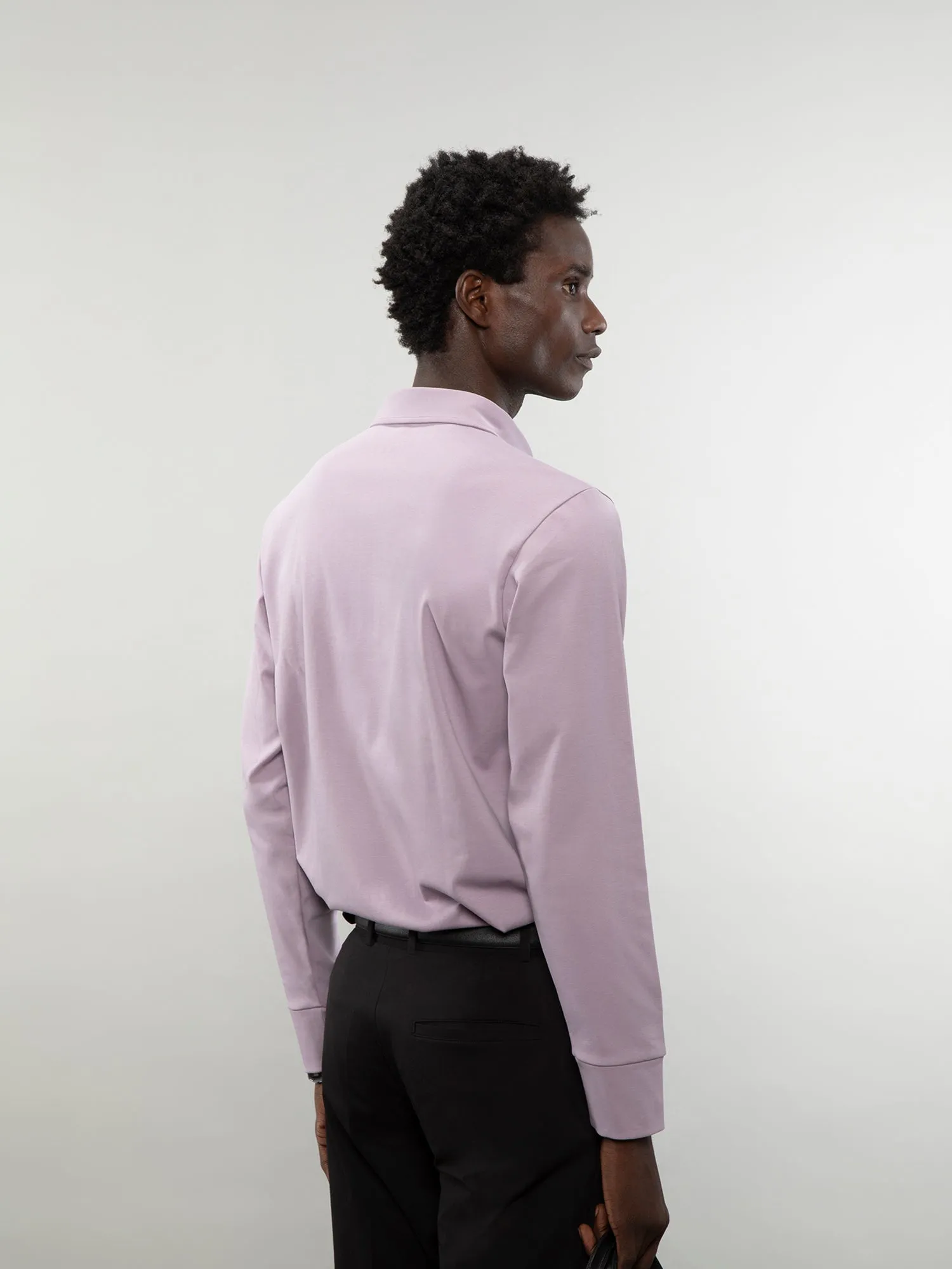 Full-sleeve lifestyle polo