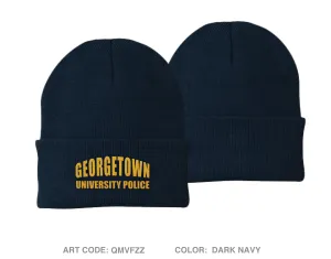 Georgetown University Police Department Embroidered Knit Beanie - QMVFZZ