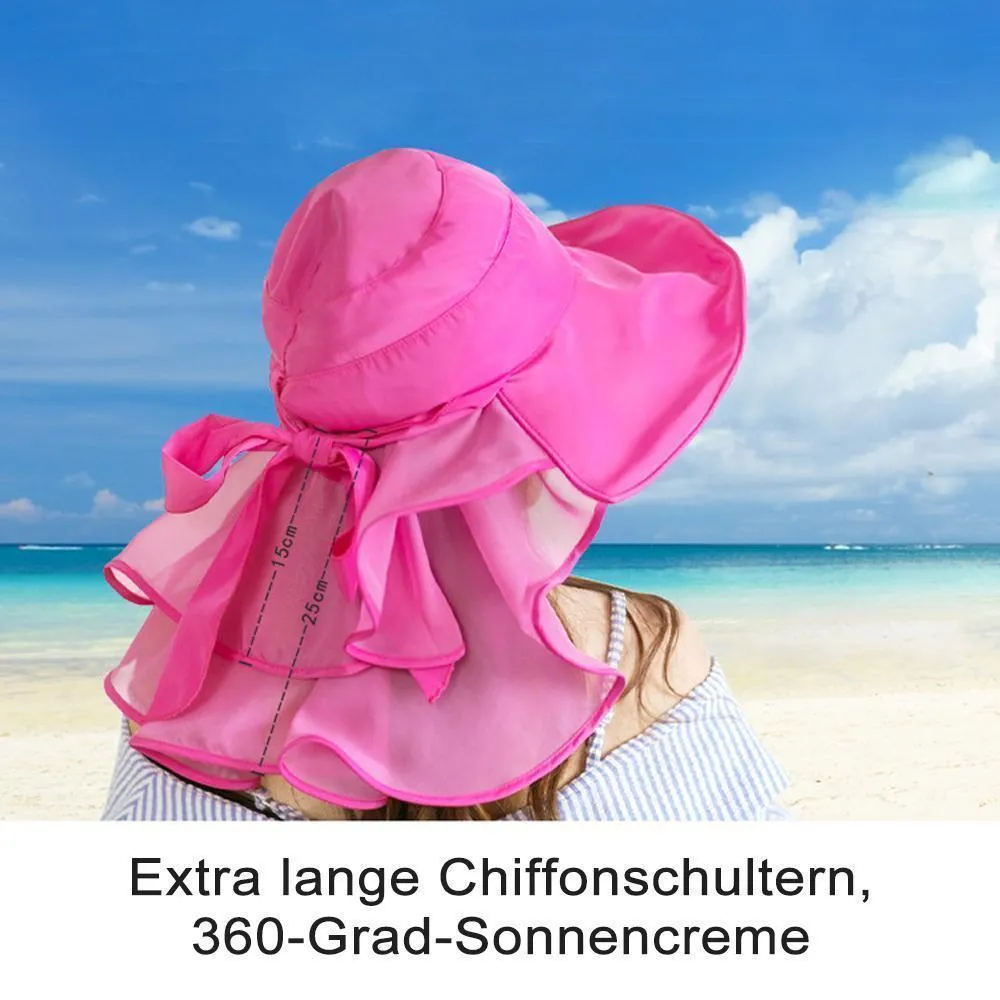 Gesicht   Halsschutz Pferdeschwanz Sonnenhut