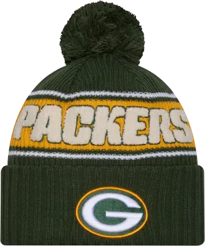 Green Bay Packers Sport Knit Fleece Lined Pom Toque