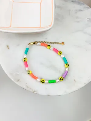 Happy Vibes Anklet [Waterproof]