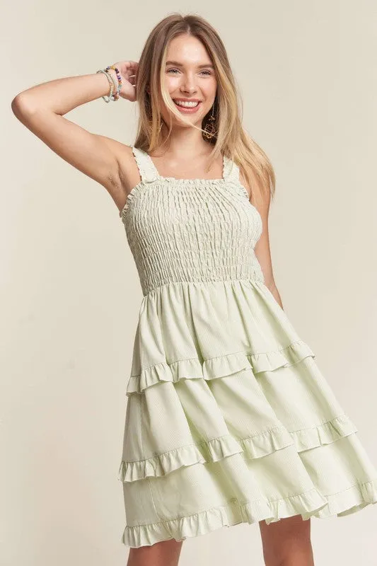 Jadine Tiered Mini Dress