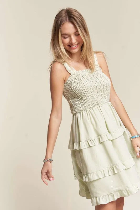 Jadine Tiered Mini Dress