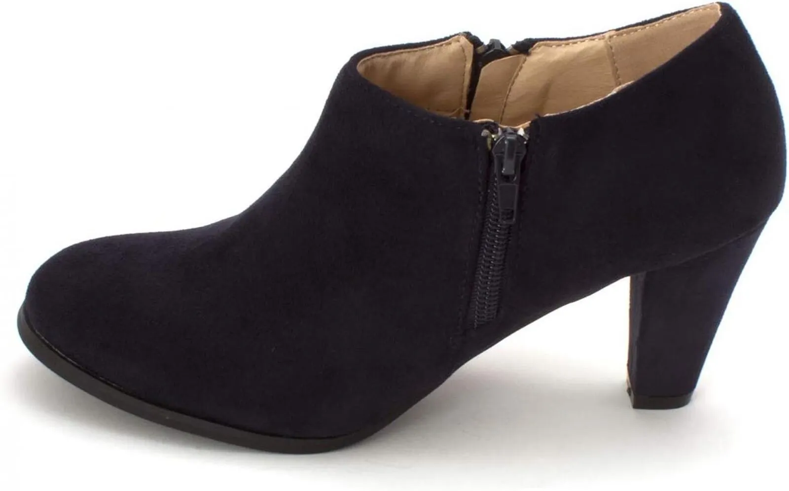 Journee Collection Women's SANZI Fashion Boot SANZI Navy Blue 8M