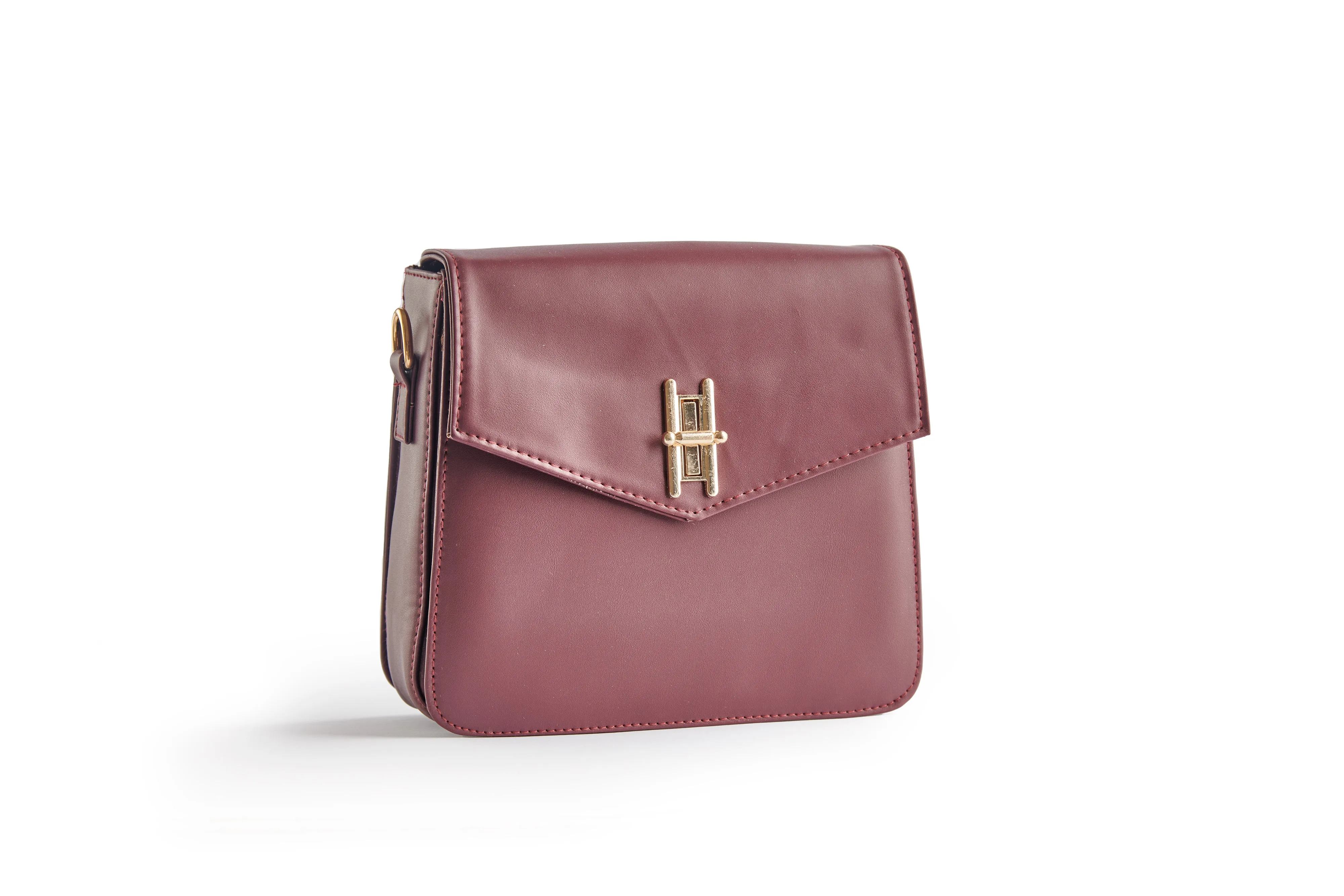 Şık | Stylish Strap Crossbag - Burgundy