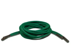 Kelly Green Boot Laces 550 Paracord Steel Tip