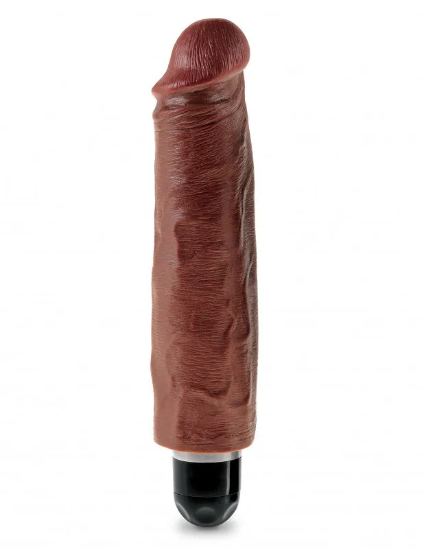 King 7" Vibrating Stiffy Brown