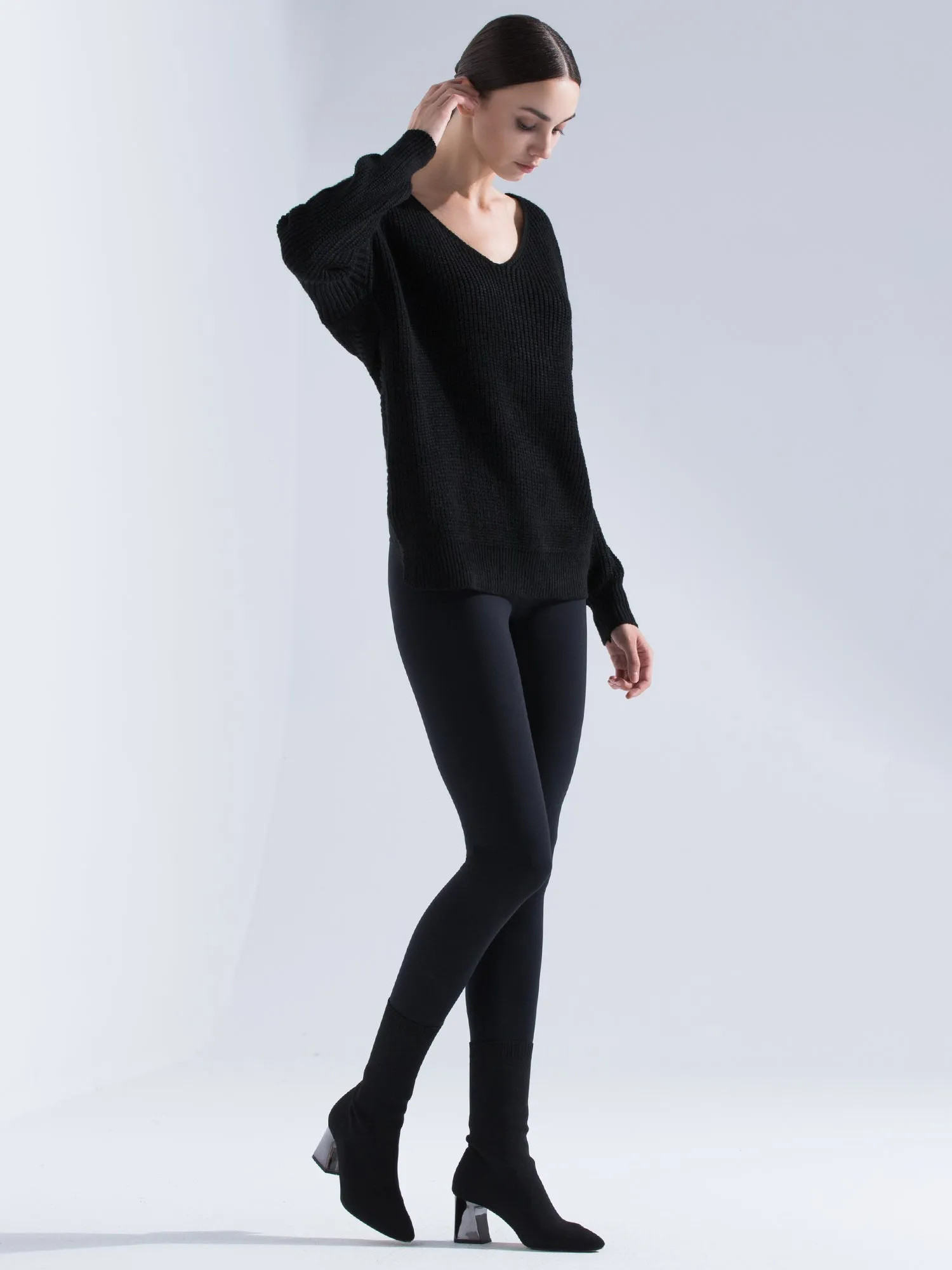KNOTTED OPEN BACK SWEATER