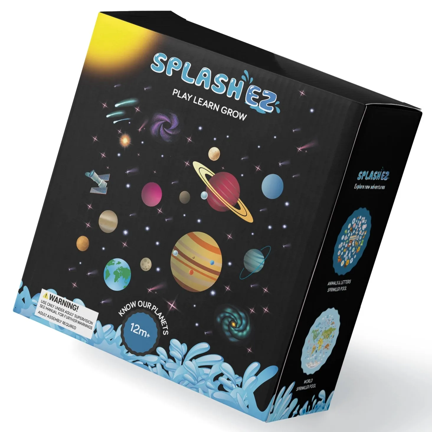 Know Our Planets Splash Pad, Baby Pool, & Sprinkler
