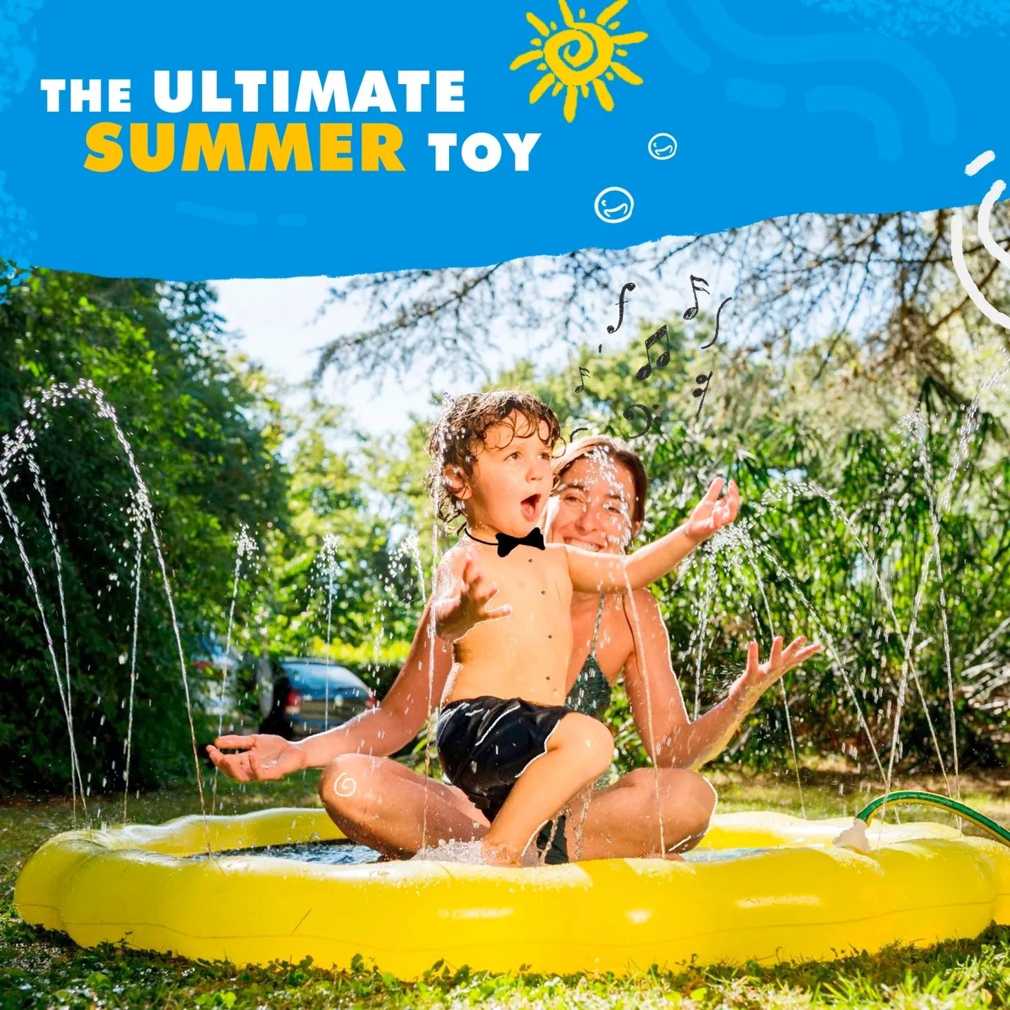 Know Our Planets Splash Pad, Baby Pool, & Sprinkler