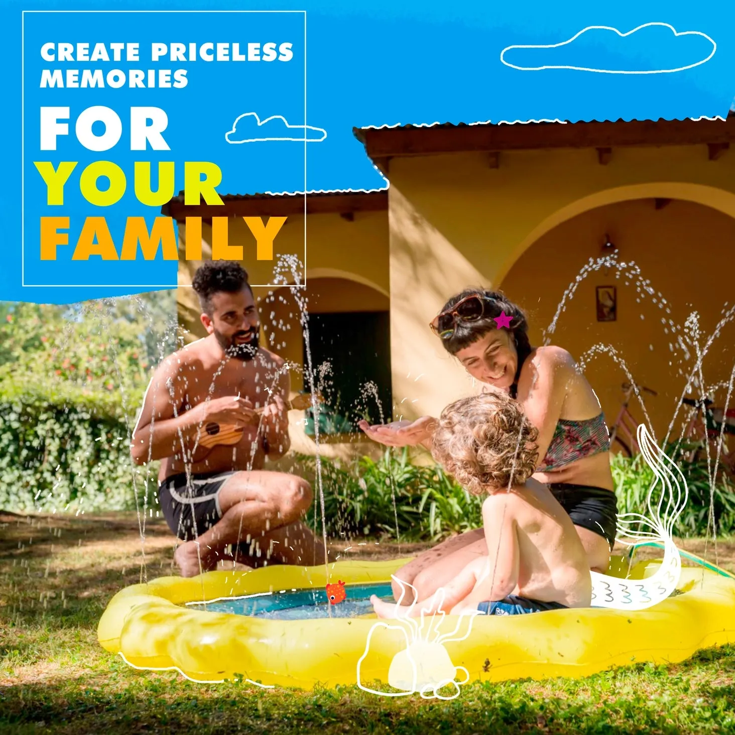 Know Our Planets Splash Pad, Baby Pool, & Sprinkler