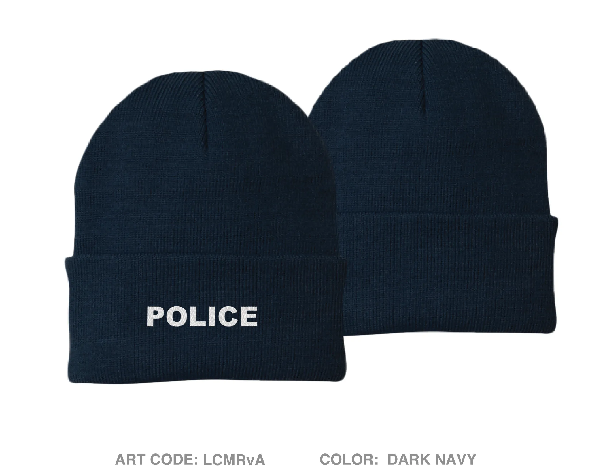 Konawa police department Embroidered Knit Beanie - LCMRvA