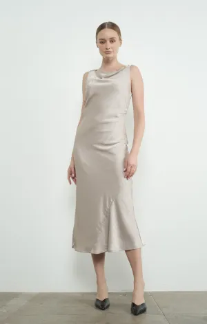 Kya Satin Midi Dress