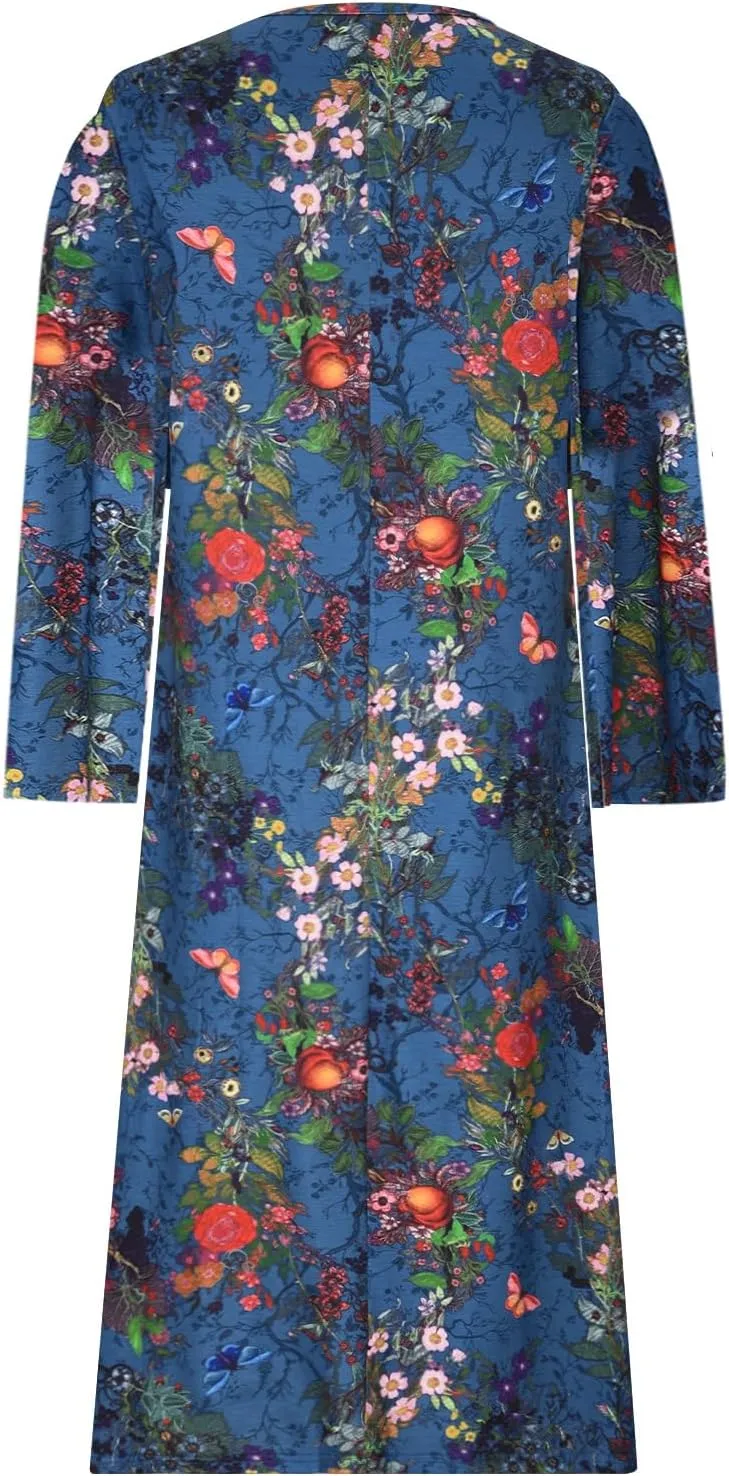 Kyla | Butterfly Print Long Dress