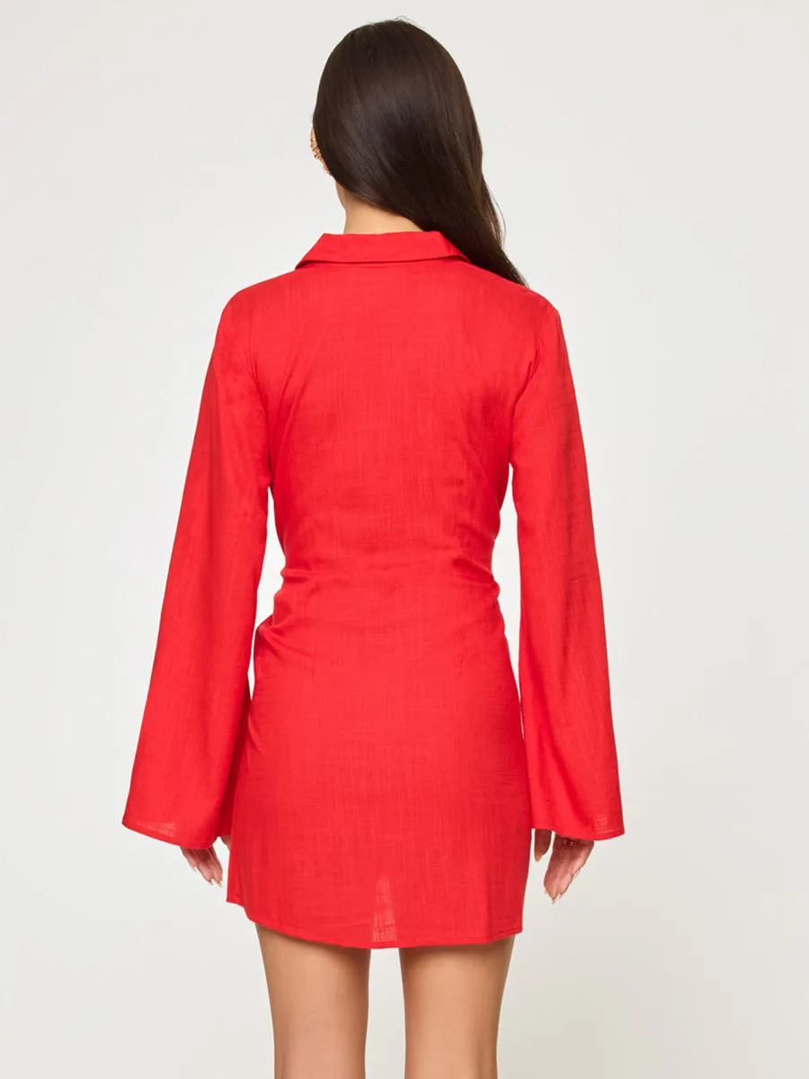 Las Palmas Dress in Flame
