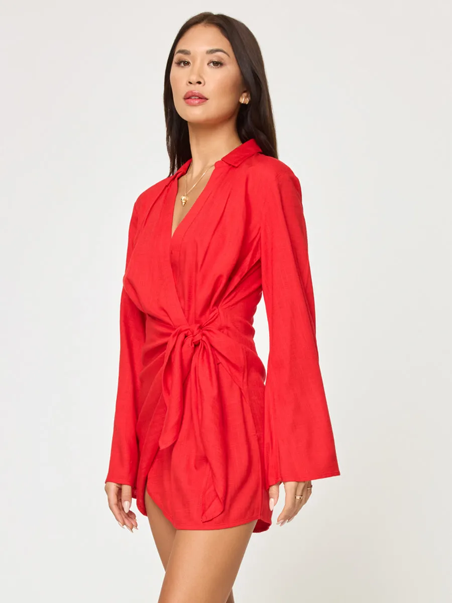 Las Palmas Dress in Flame