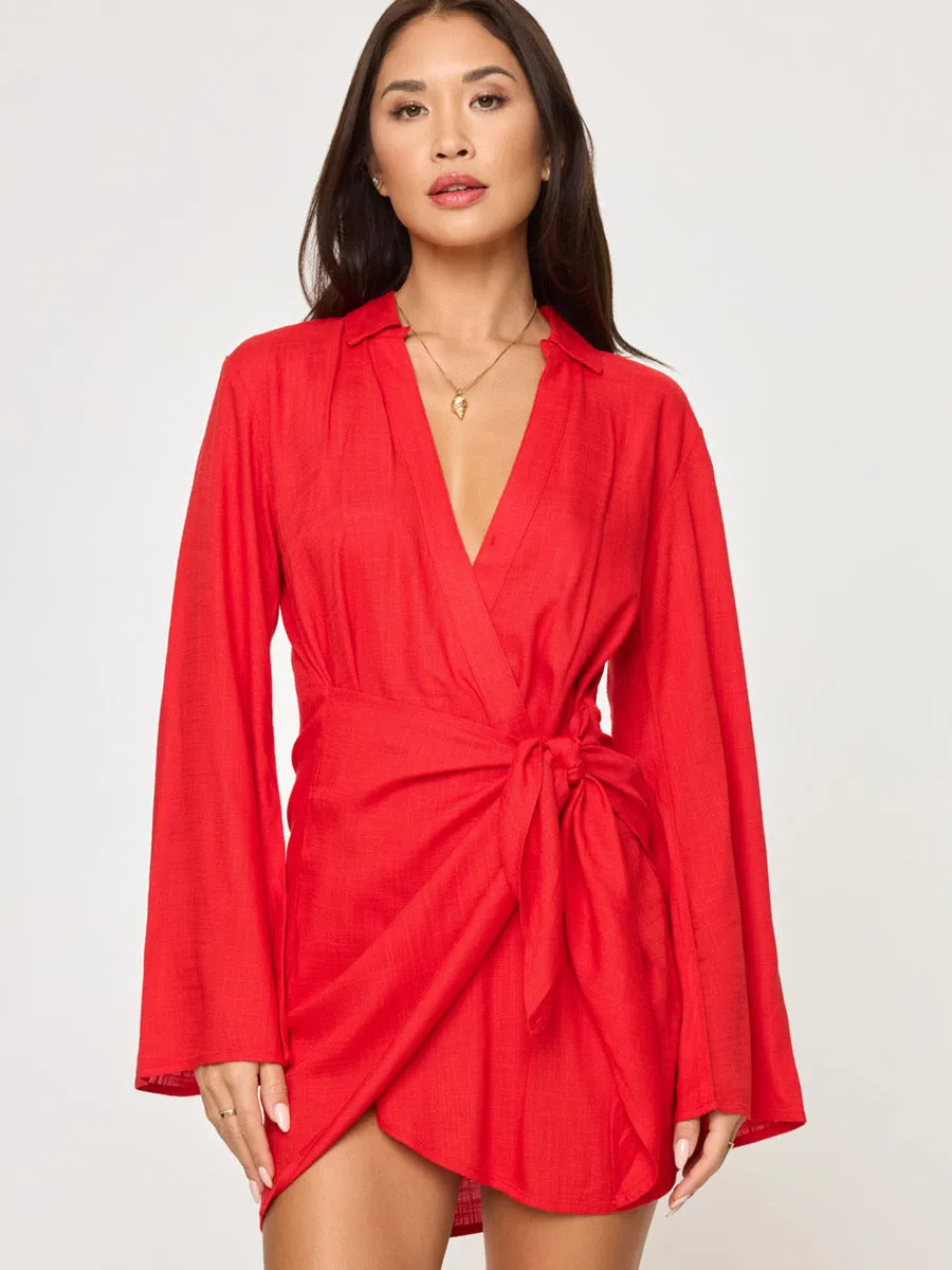 Las Palmas Dress in Flame