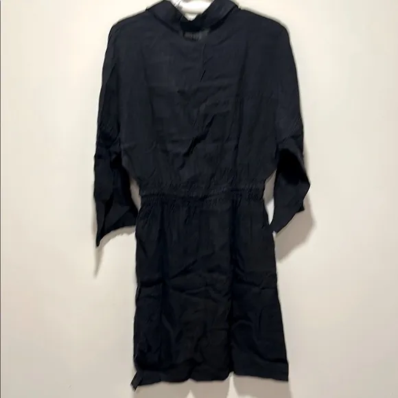 Linen dark navy Women's Dress