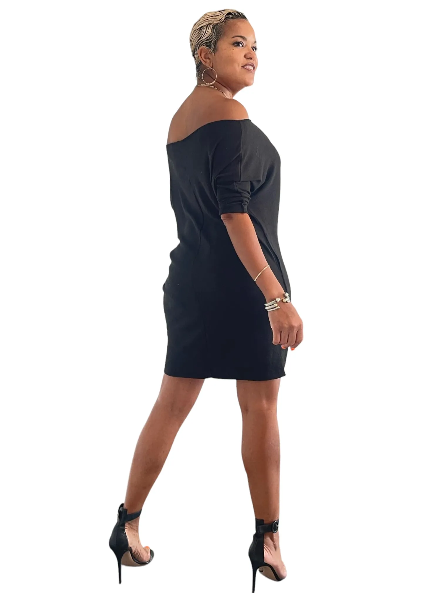 Lisa -Zen Dress w/pockets - Black - TN-51