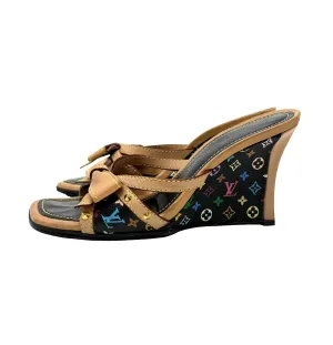 Louis Vuitton Black Multicolor Heels
