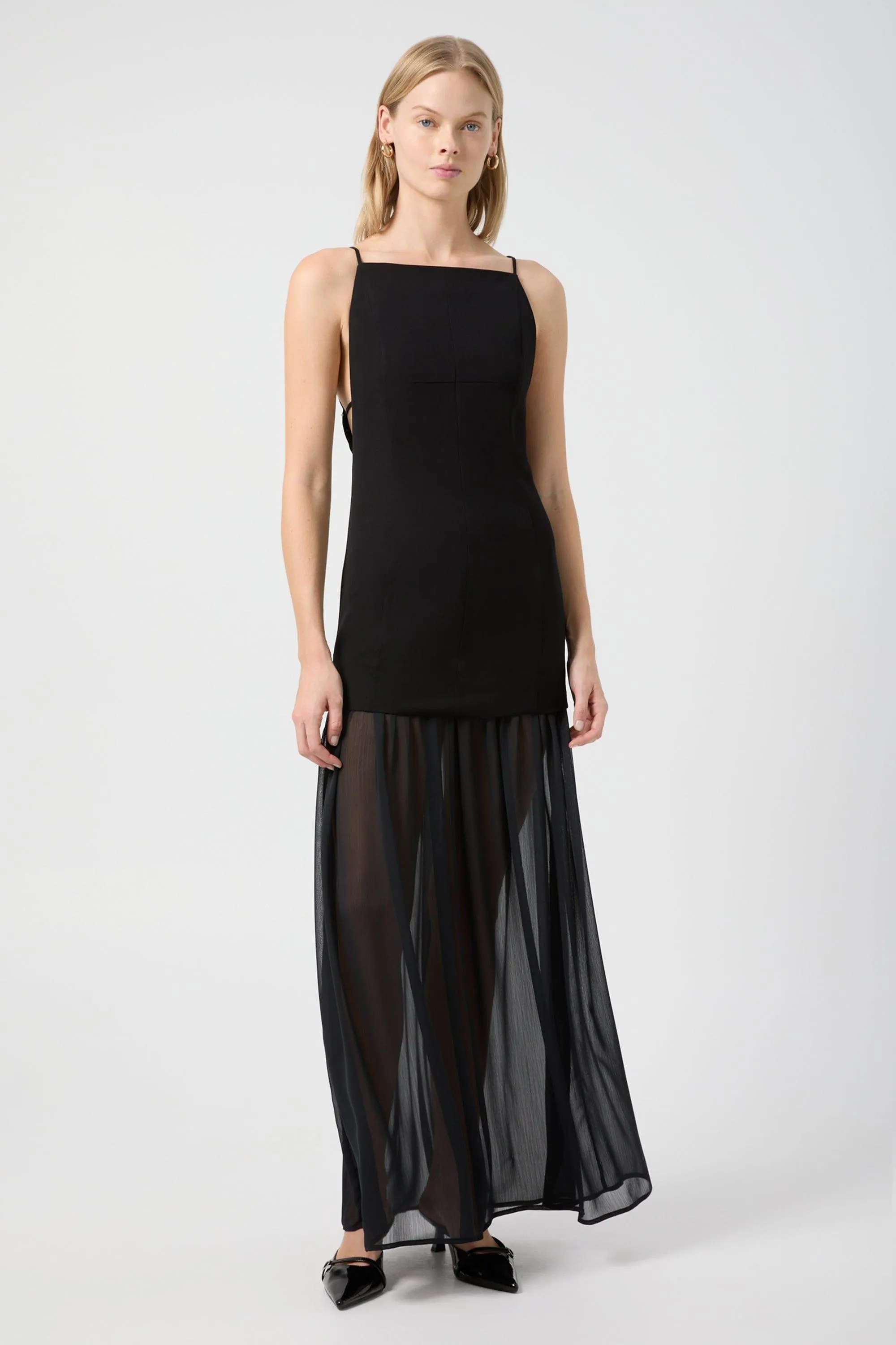 LUMINATE MAXI DRESS | BLACK