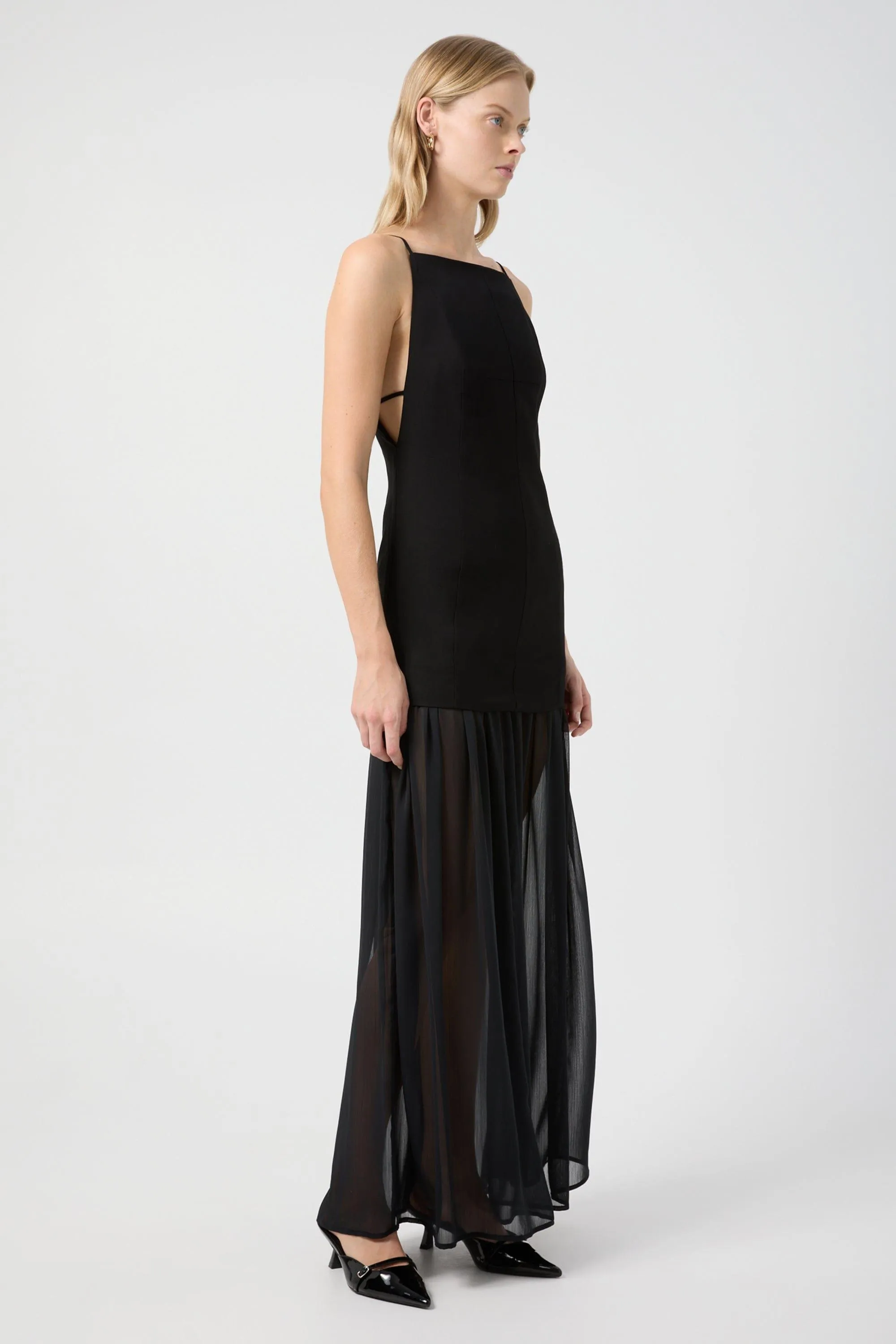 LUMINATE MAXI DRESS | BLACK