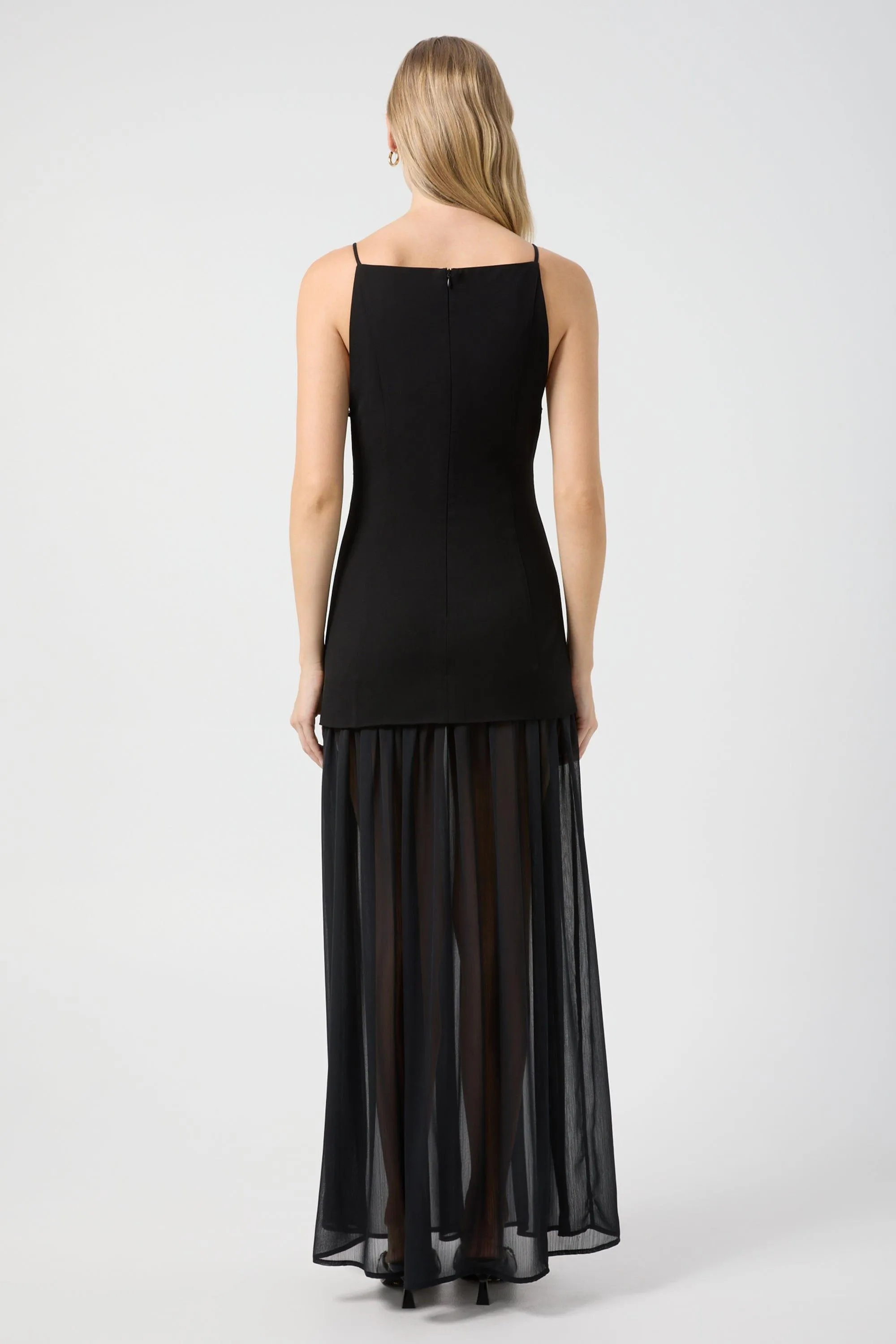 LUMINATE MAXI DRESS | BLACK